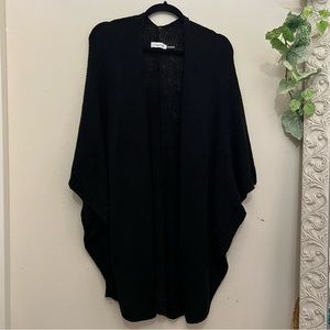 Black Calvin Klein Shawl Poncho Cardigan | One Size